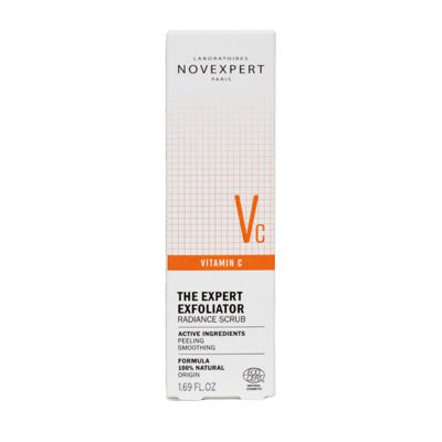 NOVEXPERT veido kaukė/šveitiklis su vitaminu C, 50ml