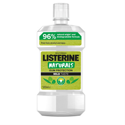 LISTERINE NATURALS GUM PROTECTION, burnos skalavimo skystis, 500ml paveikslėlis