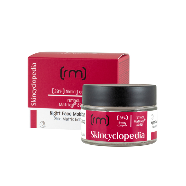 Skincyclopedia naktinis drėkinamasis veido kremas su 20% stangrinamuoju kompleksu, 50ml