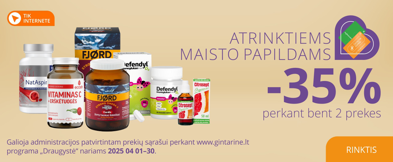 Vaistai internete | Gintarinė vaistinė