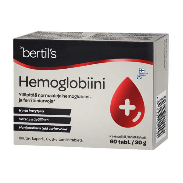 BERTIL’S HEMOGLOBIINI, 60 tablečių paveikslėlis