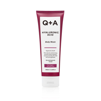 Q+A HYALURONIC BODY WASH, kūno prausiklis su hialurono rūgštimi, 250ml