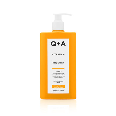 Q+A VITAMIN C BODY CREAM, kūno kremas su vitaminu C, 250ml