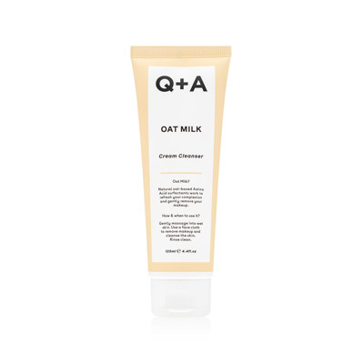 Q+A OAT MILK CREAM CLEANSER, kreminis veido prausiklis, 125ml