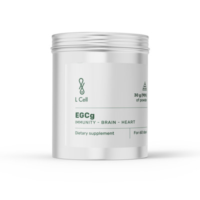 L Cell EGCg, maisto papildas, 500mg, milteliai, 30g