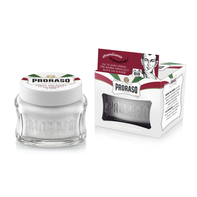 WHITE PRE-SHAVE CREAM, kremas prieš skutimąsi jautriai odai, 100ml