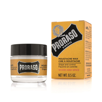 WOOD & SPICE MOUSTACHE WAX, ūsų vaškas, 15ml