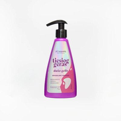 ACappella TIESIOG GERAS dušo gelis, SPARKLING MIMOZA, 210 ml
