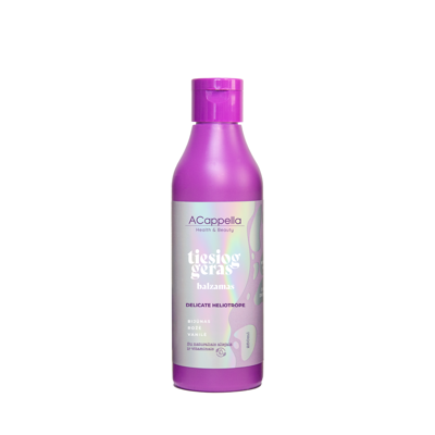 ACappella TIESIOG GERAS plaukų balzamas, DELICATE HELIOTROPE, 250 ml
