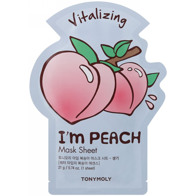Veido kaukė TONYMOLY I´m Peach Mask Sheet TM00000728, atgaivinanti, 21 g