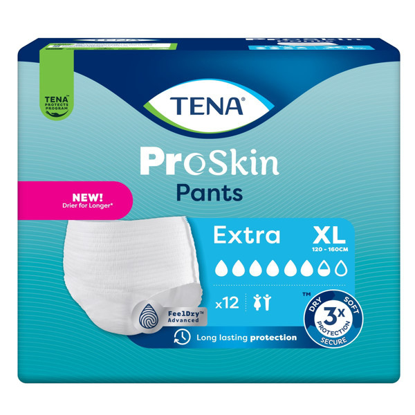 TENA PANTS EXTRA, sauskelnės-kelnaitės, XL, 12 vnt. paveikslėlis