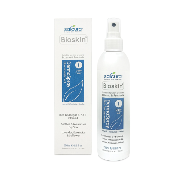 SALCURA purškiama priemonė sudirgusiai kūno odai BIOSKIN DERMASPRAY, 250ml