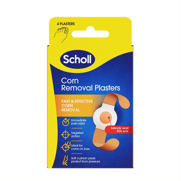 SCHOLL, nuospaudų šalinimo pleistrai kojų pirštams, 4 vnt. paveikslėlis