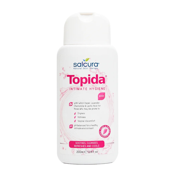 SALCURA intymios higienos prausiklis TOPIDA, 200ml
