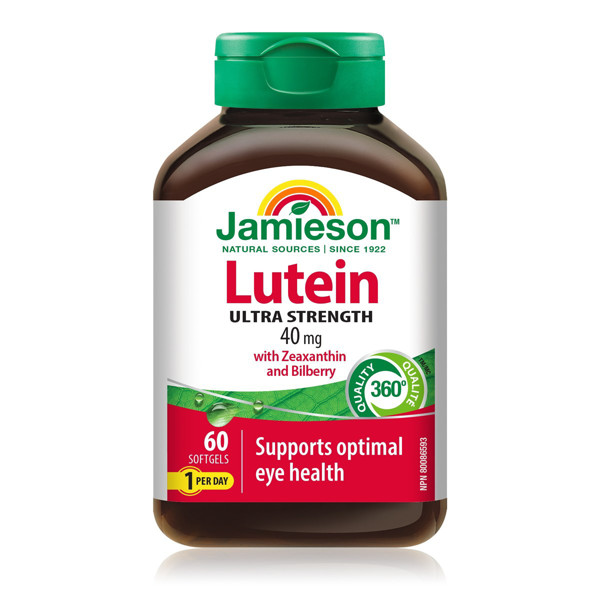 JAMIESON LUTEIN, 40 mg, 60 kapsulių paveikslėlis