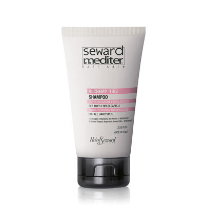 Seward Mediter Alchemy 13/S blizgesio suteikiantis šampūnas su arganų aliejumi, 75ml