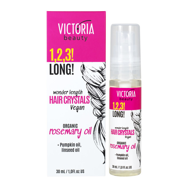 Victoria Beauty 1,2,3! Long! Plaukams blizgesio suteikiantis serumas, 30ml