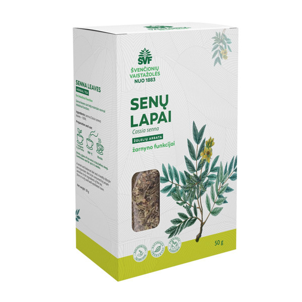 ŠVENČIONIŲ VAISTAŽOLĖS SENŲ LAPAI, žolelių arbata, 50 g paveikslėlis