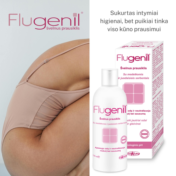 FLUGENIL, švelnus prausiklis, 150 ml paveikslėlis