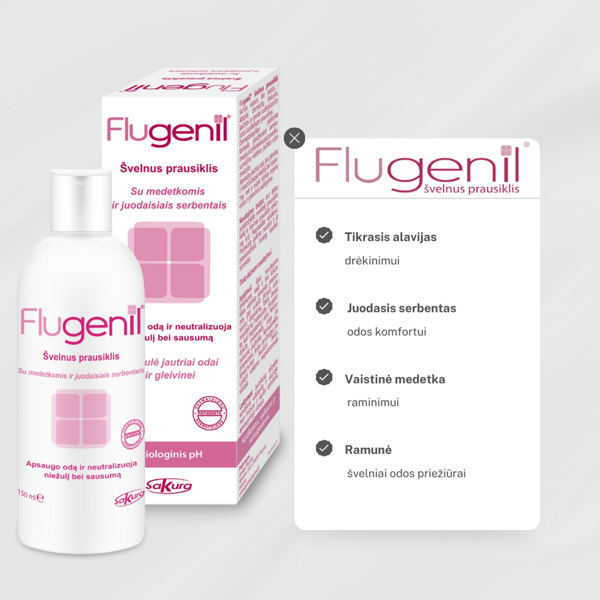 FLUGENIL, švelnus prausiklis, 150 ml paveikslėlis