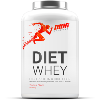 DION SPORTLAB DIET WHEY, Tropikų  sk., 900 g