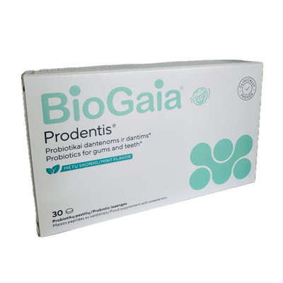 BIOGAIA PRODENTIS, 30 čiulpiamųjų pastilių paveikslėlis