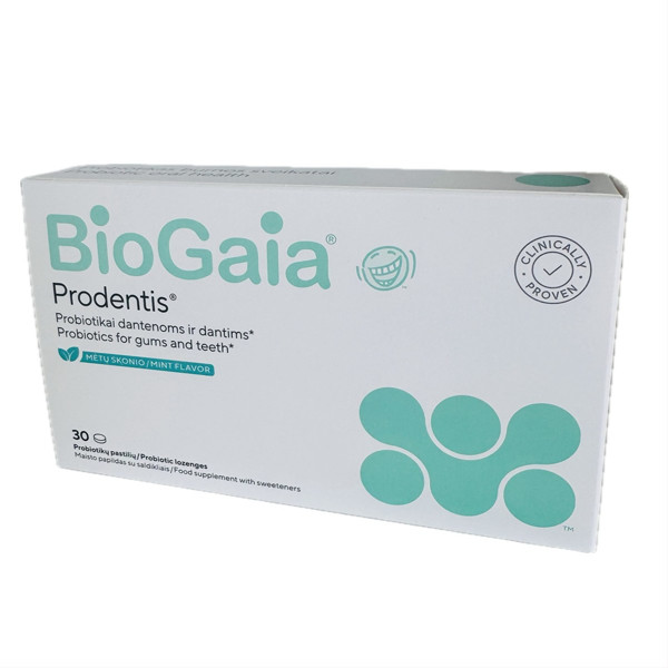 BIOGAIA PRODENTIS, 30 čiulpiamųjų pastilių paveikslėlis