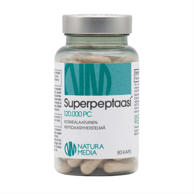 NATURA MEDIA SUPERPEPTAZĖ 120000 PC, 80 kapsulių paveikslėlis