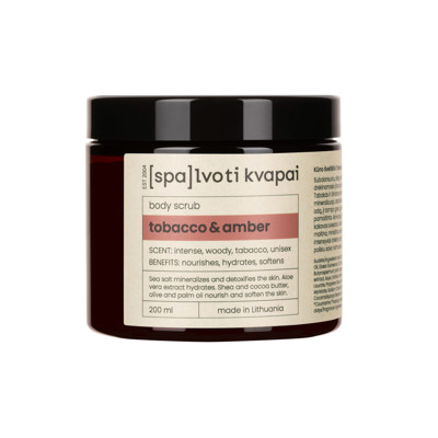 Spalvoti Kvapai Kūno šveitiklis Tobacco & Amber, 200 ml