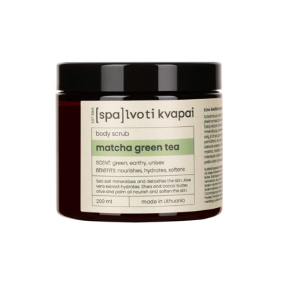 Spalvoti Kvapai Kūno šveitiklis Matcha Green Tea, 200 ml