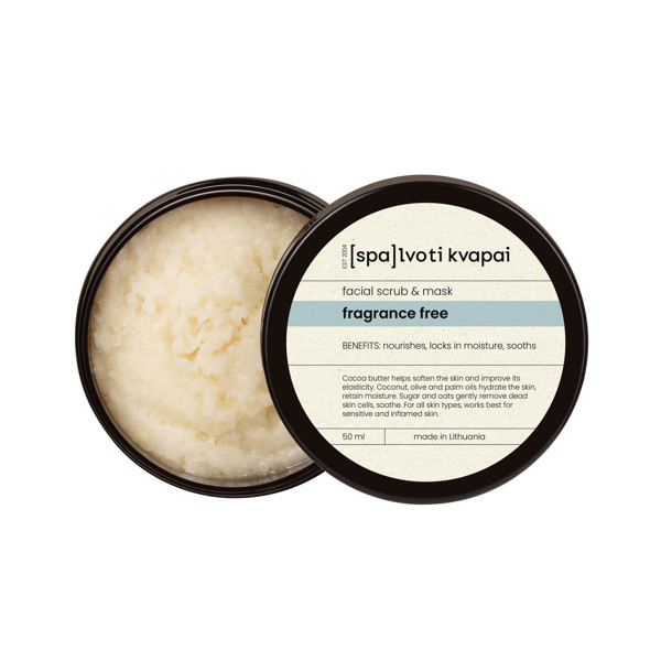 Spalvoti Kvapai Veido šveitiklis-kaukė Fragrance Free, 50 ml