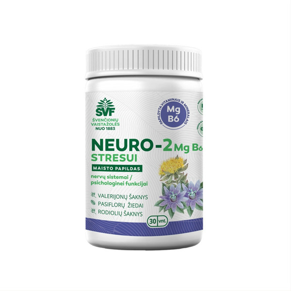 NEURO-2 Mg B6 STRESUI, 30 kapsulių paveikslėlis