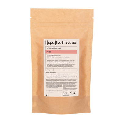 Spalvoti Kvapai Druska voniai Rose, 400 g