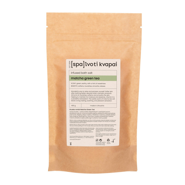 Spalvoti Kvapai Druska voniai Matcha Green Tea, 400 g