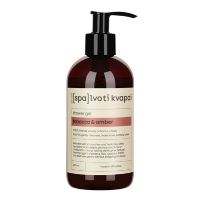 Spalvoti Kvapai Dušo gelis TObacco & Amber, 250 ml