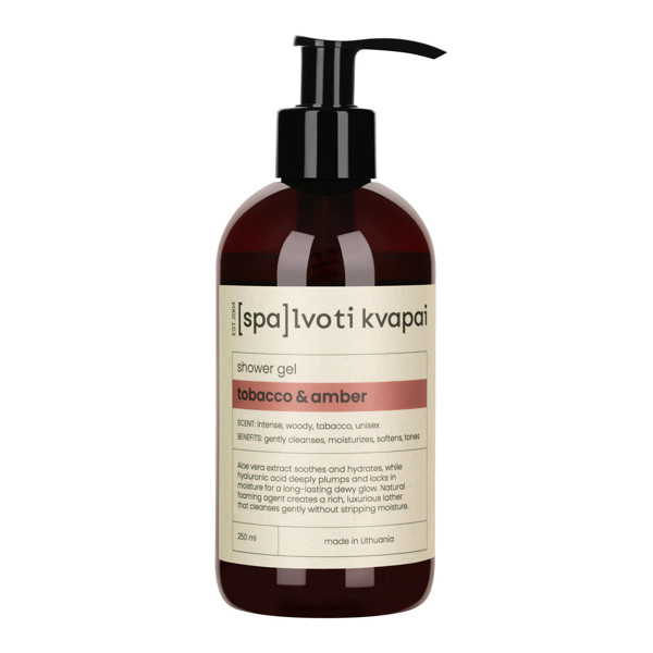 Spalvoti Kvapai Dušo gelis TObacco & Amber, 250 ml
