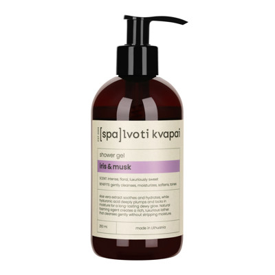 Spalvoti Kvapai Dušo gelis Iris & Musk, 250 ml