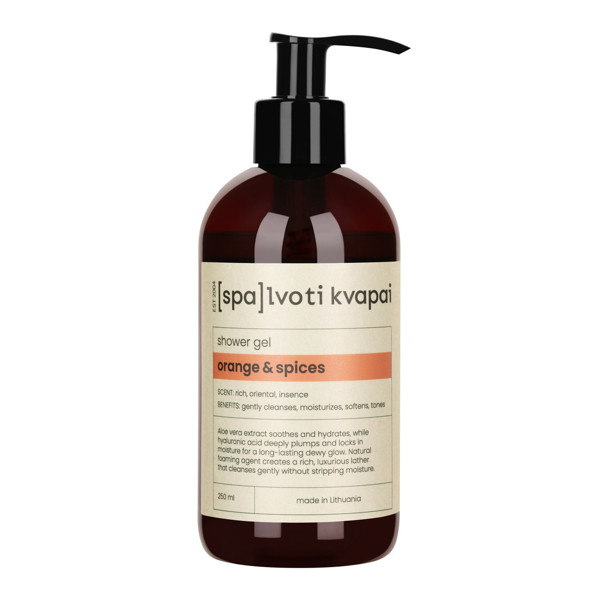 Spalvoti Kvapai Dušo gelis Orange & Spices, 250 ml