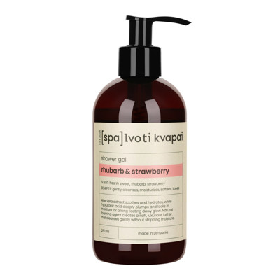 Spalvoti Kvapai Dušo gelis Rhubarb & Strawberry, 250 ml