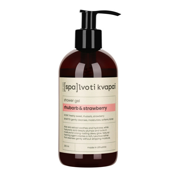 Spalvoti Kvapai Dušo gelis Rhubarb & Strawberry, 250 ml