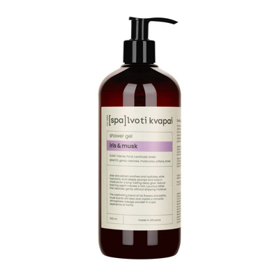 Spalvoti Kvapai Dušo gelis Iris & Musk, 500 ml