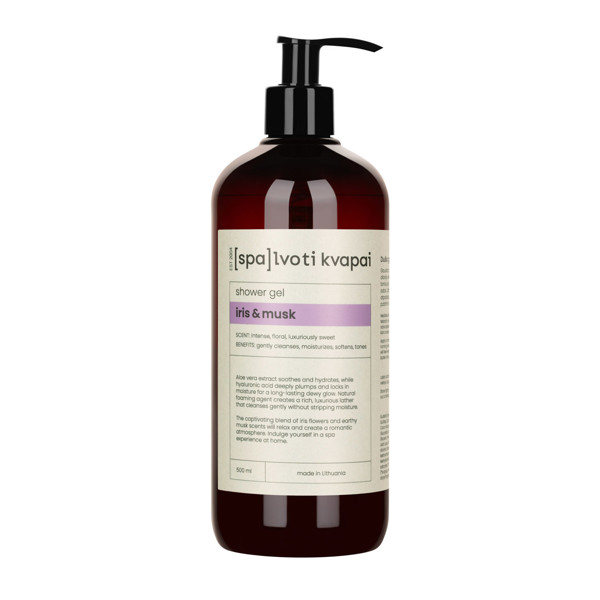 Spalvoti Kvapai Dušo gelis Iris & Musk, 500 ml