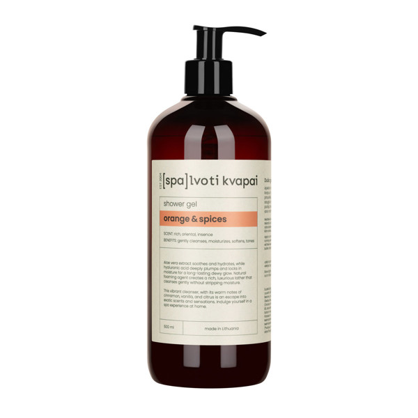 Spalvoti Kvapai Dušo gelis Orange & Spices, 500 ml