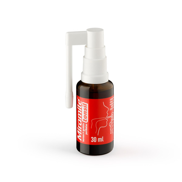 MIRAMILE TONSIL, gerklės ir burnos purškalas, 30 ml  paveikslėlis