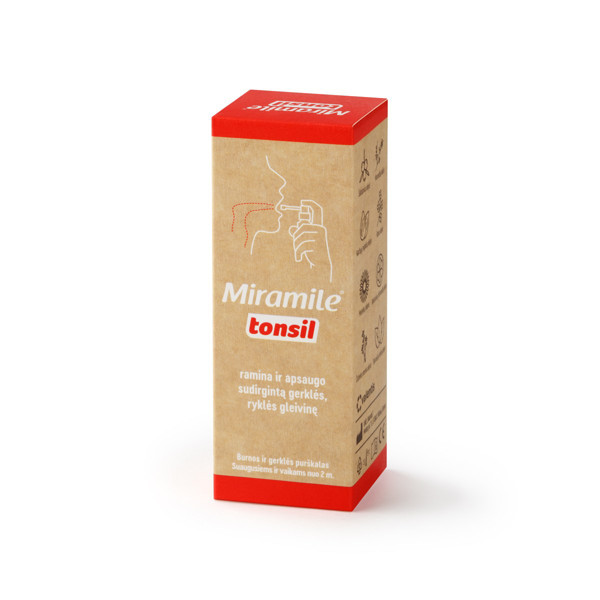 MIRAMILE TONSIL, gerklės ir burnos purškalas, 30 ml  paveikslėlis