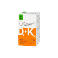 Oilesen D3+K2, su kanapių aliejumi, 60 minkštųjų kapsulių paveikslėlis Oilesen D3+K2, su kanapių aliejumi, 60 minkštųjų kapsulių paveikslėlis