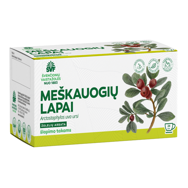 ACORUS MEŠKAUOGIŲ LAPAI, 1,5 g, žolelių arbata, 24 vnt. paveikslėlis