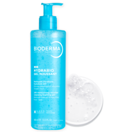 BIODERMA HYDRABIO GEL MOUSSANT, drėkinantis micelinis gelinis prausiklis dehidratuotai odai, 400ml paveikslėlis