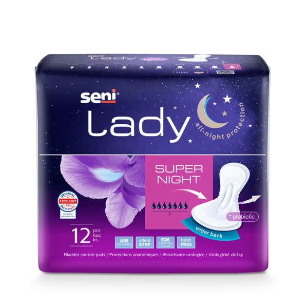 SENI LADY SUPER NIGHT, įklotai, 12 vnt. paveikslėlis