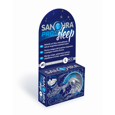 SANOHRA PRO SLEEP L, ausų kištukai miegui, 2vnt. paveikslėlis